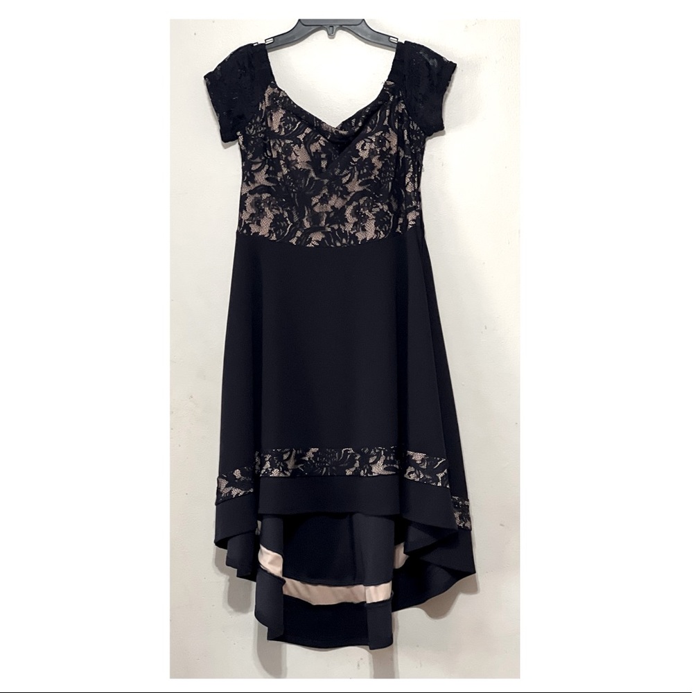 Juniors Off-The-Shoulder Fit & Flare Dress